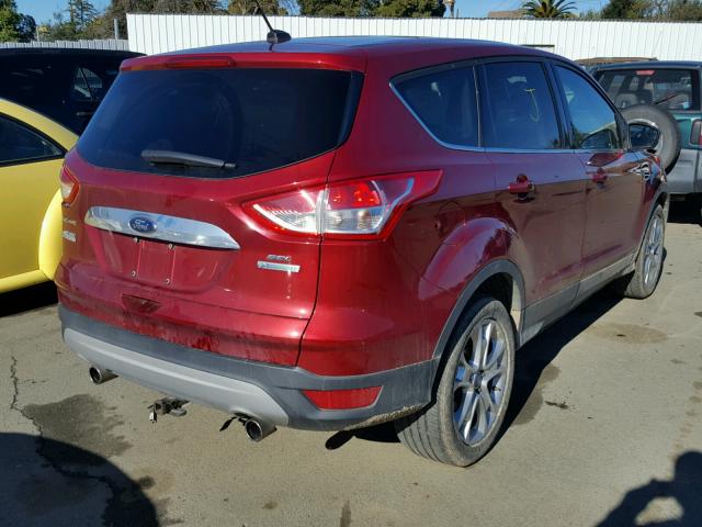 1FMCU0HX1DUC70383 - 2013 FORD ESCAPE SEL RED photo 4