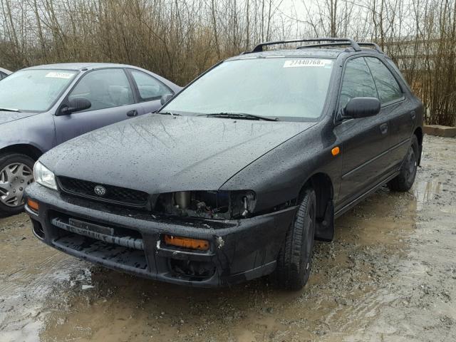 JF1GF4354XH807053 - 1999 SUBARU IMPREZA L BLACK photo 2