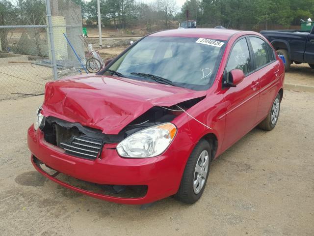 KMHCN4AC9BU621260 - 2011 HYUNDAI ACCENT GLS RED photo 2