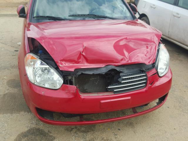 KMHCN4AC9BU621260 - 2011 HYUNDAI ACCENT GLS RED photo 9