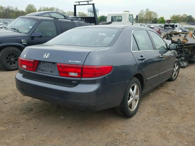 1HGCM567X5A134648 - 2005 HONDA ACCORD EX GRAY photo 4