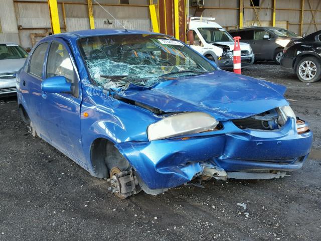 KL1TJ52664B132643 - 2004 CHEVROLET AVEO LS BLUE photo 1