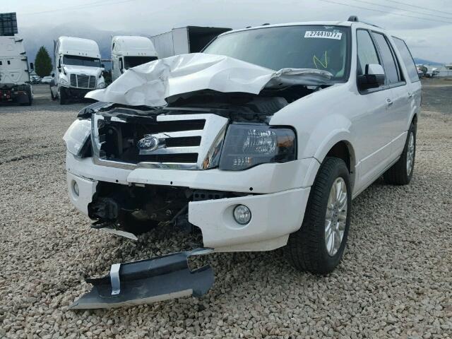 1FMJU2A50DEF30634 - 2013 FORD EXPEDITION WHITE photo 2