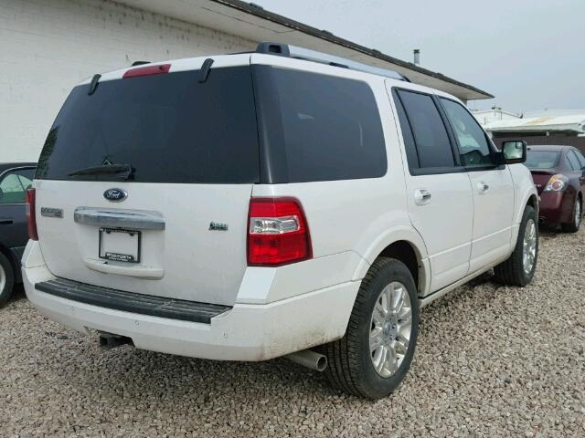 1FMJU2A50DEF30634 - 2013 FORD EXPEDITION WHITE photo 4