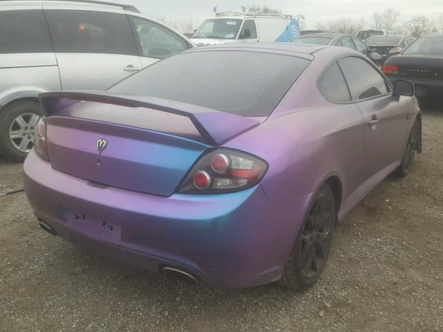 KMHHN66F47U245806 - 2007 HYUNDAI TIBURON GT TWO TONE photo 4