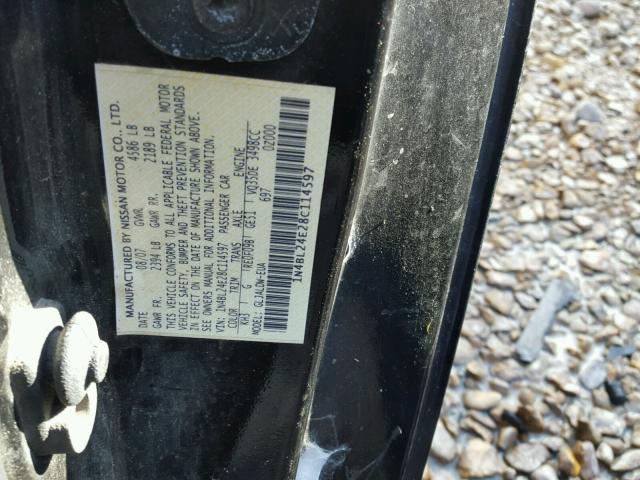 1N4BL24E28C114597 - 2008 NISSAN ALTIMA 3.5 BLACK photo 10