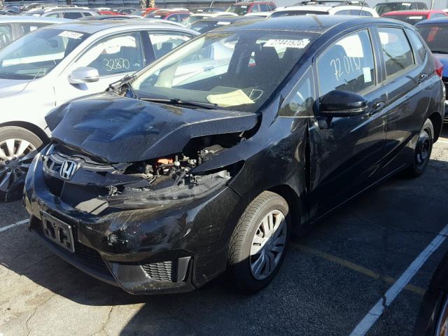 JHMGK5H53GX039526 - 2016 HONDA FIT LX BLACK photo 2