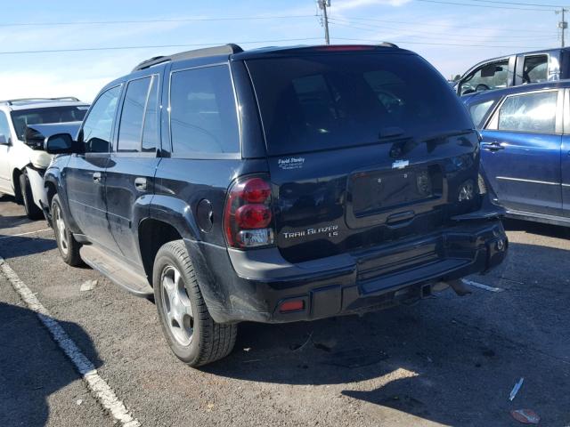 1GNDS13S072298988 - 2007 CHEVROLET TRAILBLAZE BLACK photo 3