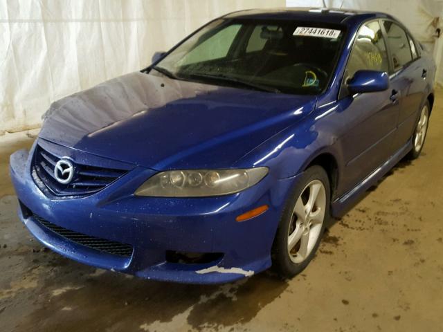 1YVHP84CX45N94701 - 2004 MAZDA 6 I BLUE photo 2