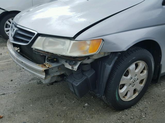 2HKRL18632H559772 - 2002 HONDA ODYSSEY EX SILVER photo 9