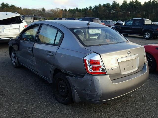 3N1AB61EX8L700184 - 2008 NISSAN SENTRA 2.0 GRAY photo 3