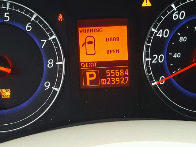 JN1AJ0HR8AM757651 - 2010 INFINITI EX35 BASE WHITE photo 8