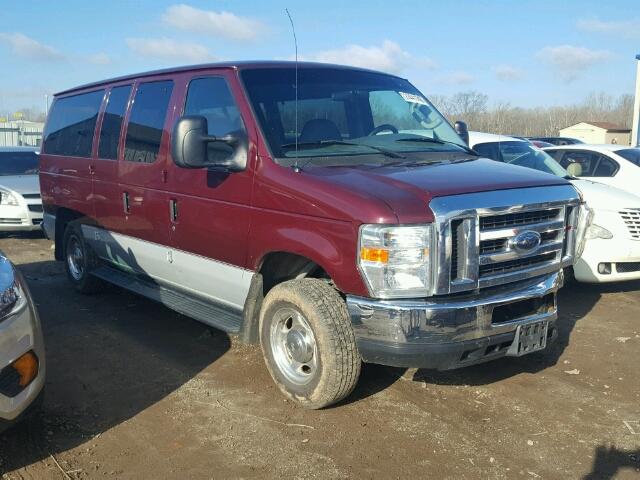 1FMNE11L78DA60928 - 2008 FORD ECONOLINE MAROON photo 1