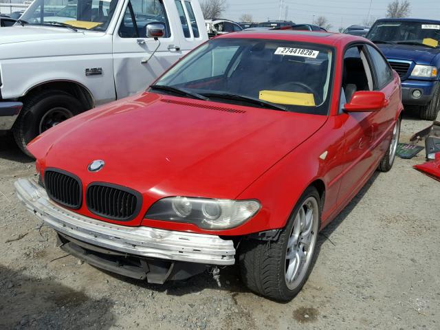 WBABD53494PL13633 - 2004 BMW 330 CI RED photo 2