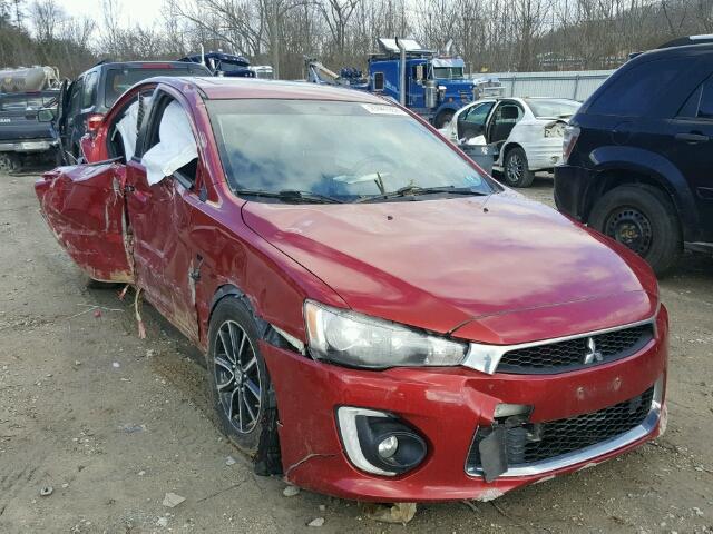 JA32U2FU6HU000395 - 2017 MITSUBISHI LANCER ES RED photo 1