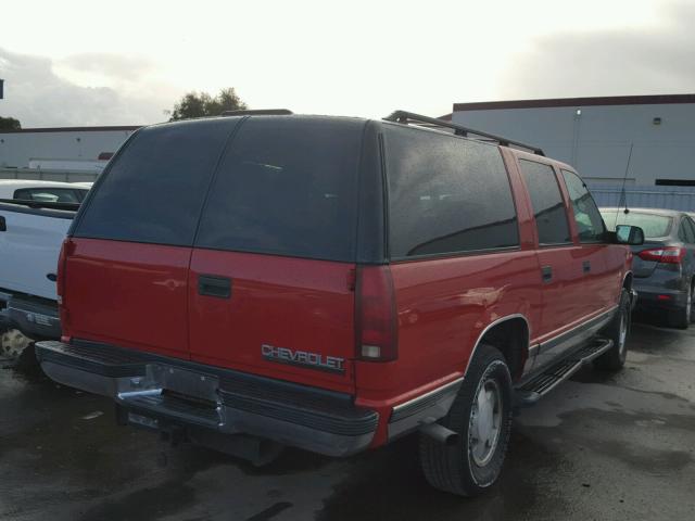 1GNFK16R4XJ490969 - 1999 CHEVROLET SUBURBAN K RED photo 4