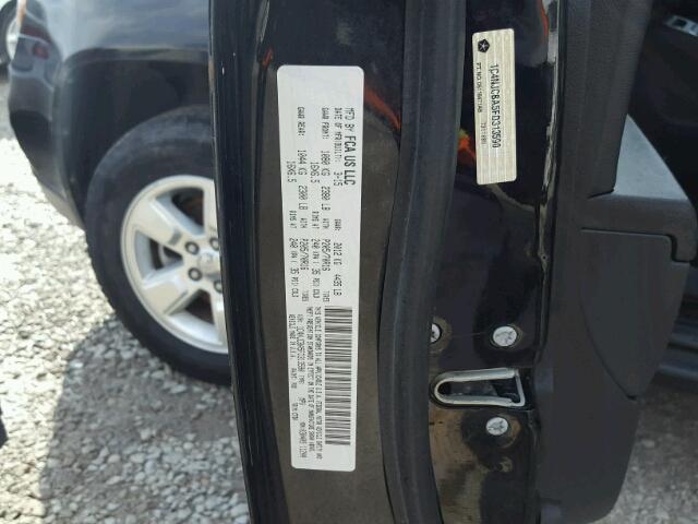 1C4NJCBA5FD313590 - 2015 JEEP COMPASS SP შავი ფოტო 10