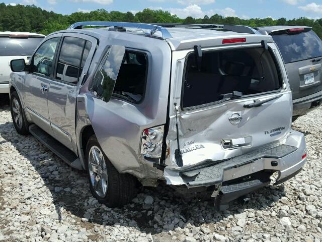 5N1BA0NF7AN618497 - 2010 NISSAN ARMADA PLA SILVER photo 3