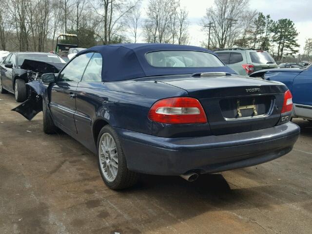 YV1NC62D24J045211 - 2004 VOLVO C70 HPT BLUE photo 3