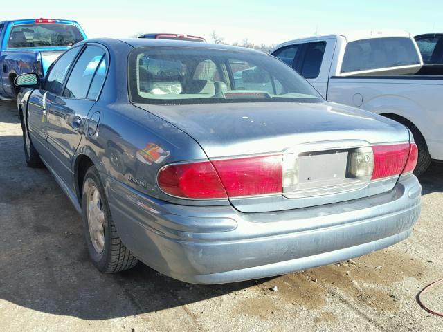 1G4HP54K21U161043 - 2001 BUICK LESABRE CU BLUE photo 3