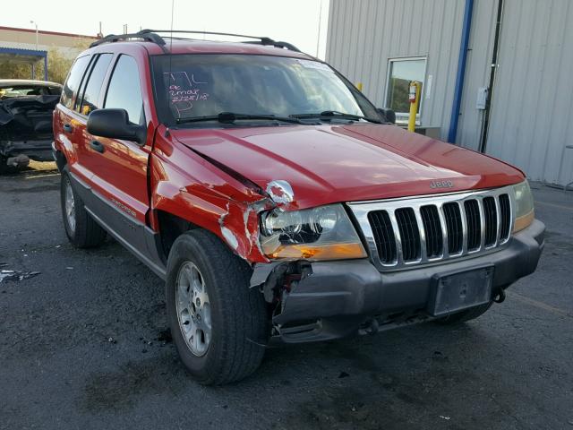 1J4GW48N4YC289800 - 2000 JEEP GRAND CHER RED photo 1