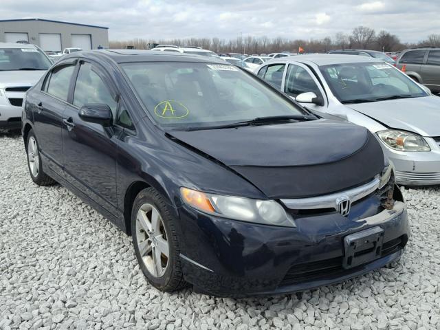 1HGFA16856L019632 - 2006 HONDA CIVIC EX შავი ფოტო 1