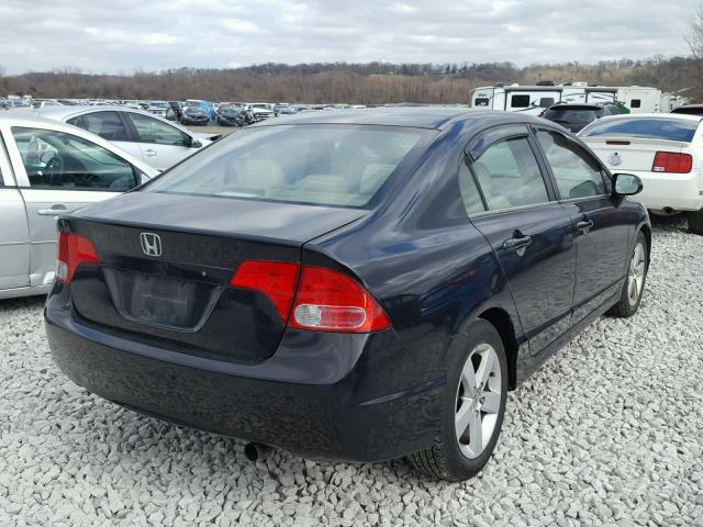 1HGFA16856L019632 - 2006 HONDA CIVIC EX შავი ფოტო 4