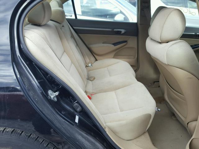 1HGFA16856L019632 - 2006 HONDA CIVIC EX შავი ფოტო 6