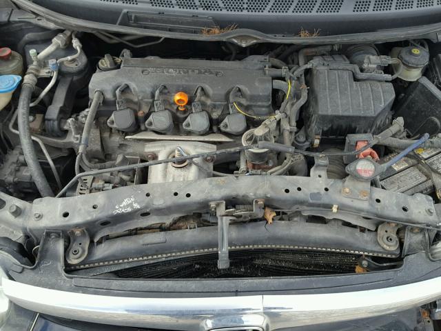 1HGFA16856L019632 - 2006 HONDA CIVIC EX შავი ფოტო 7