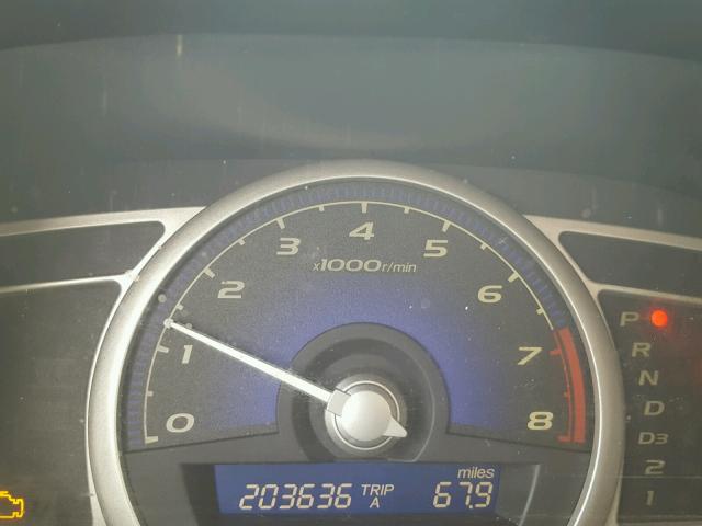 1HGFA16856L019632 - 2006 HONDA CIVIC EX შავი ფოტო 8