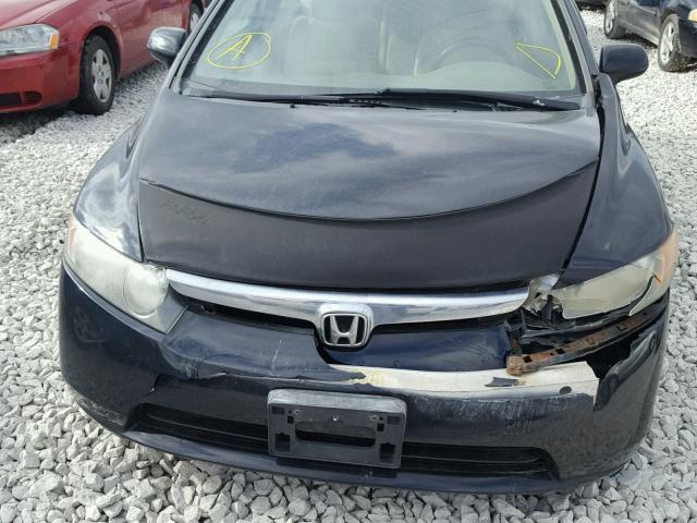 1HGFA16856L019632 - 2006 HONDA CIVIC EX შავი ფოტო 9