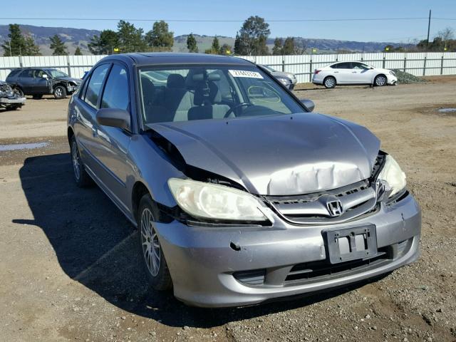2HGES26725H614746 - 2005 HONDA CIVIC EX თეთრი ფოტო 1
