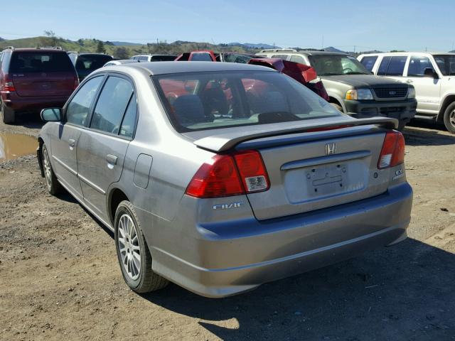 2HGES26725H614746 - 2005 HONDA CIVIC EX WHITE photo 3