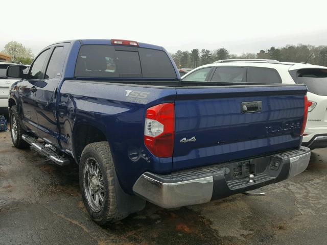 5TFRM5F13FX086283 - 2015 TOYOTA TUNDRA DOU BLUE photo 3