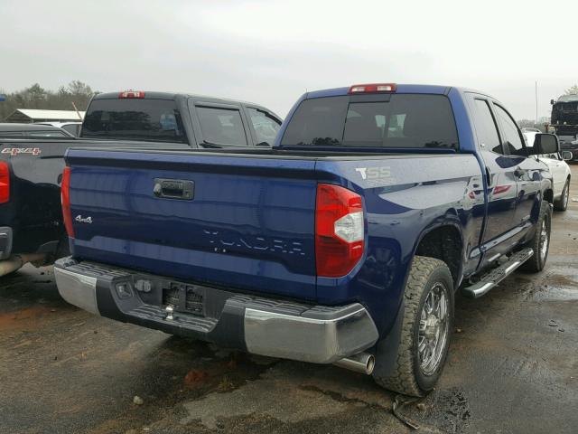 5TFRM5F13FX086283 - 2015 TOYOTA TUNDRA DOU BLUE photo 4