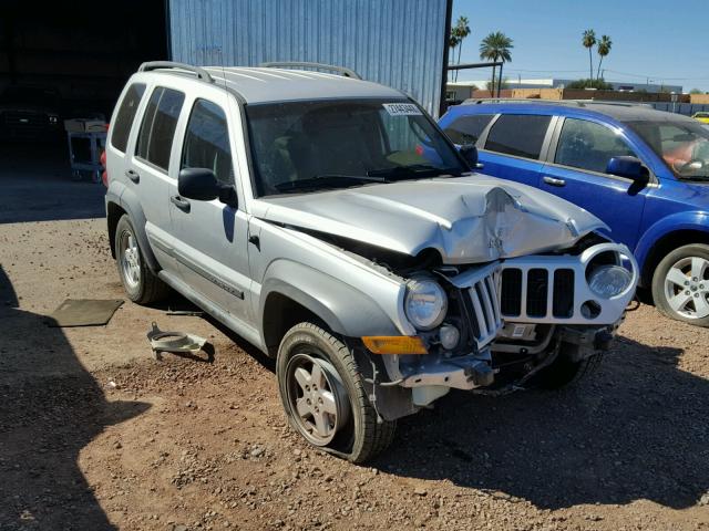 1J4GK48K17W618001 - 2007 JEEP LIBERTY SP GRAY photo 1