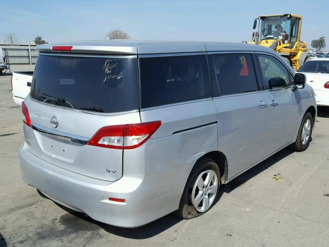 JN8AE2KP8F9127552 - 2015 NISSAN QUEST S SILVER photo 4