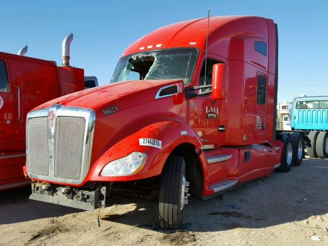 1XKYD49X4GJ487985 - 2016 KENWORTH CONSTRUCTI RED photo 2