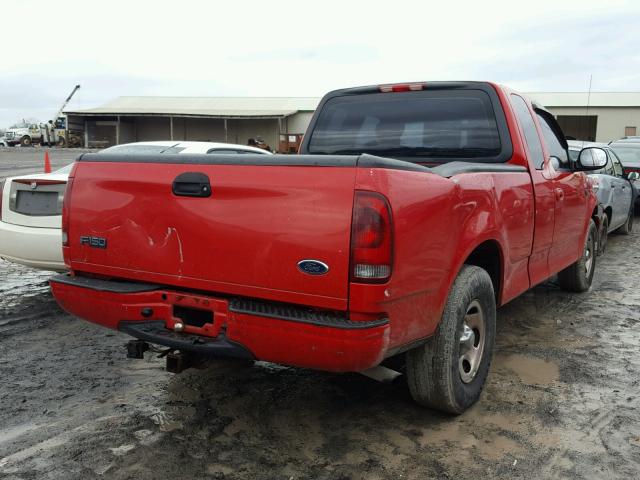 1FTRX17202NB61132 - 2002 FORD F150 RED photo 4