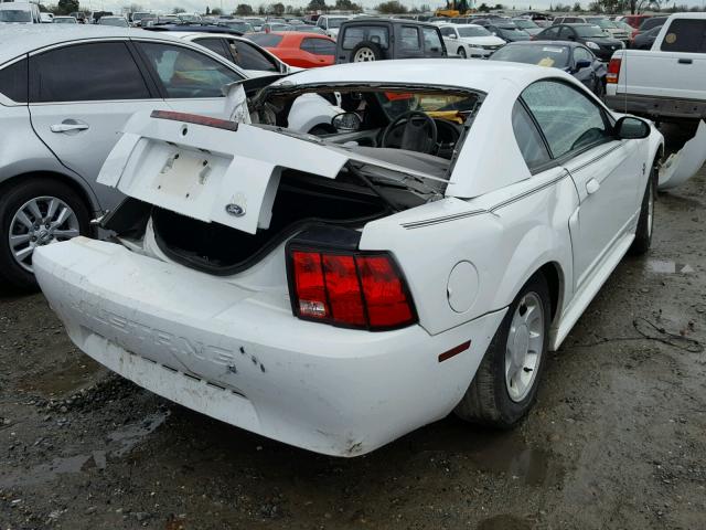 1FAFP40431F224240 - 2001 FORD MUSTANG WHITE photo 4