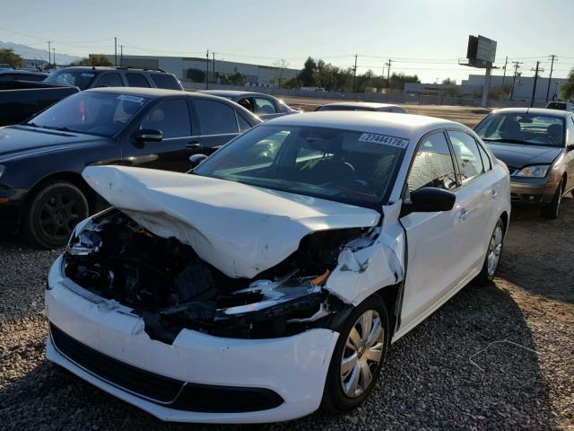 3VW2K7AJXBM010177 - 2011 VOLKSWAGEN JETTA BASE 白色 照片 2