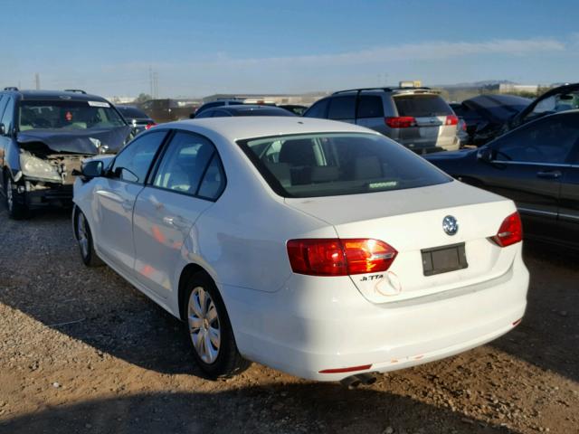 3VW2K7AJXBM010177 - 2011 VOLKSWAGEN JETTA BASE 白色 照片 3