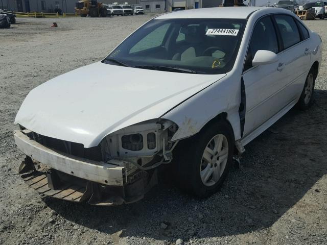 2G1WF5EK7B1164748 - 2011 CHEVROLET IMPALA LS WHITE photo 2