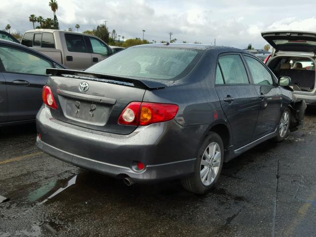 1NXBU40EX9Z109390 - 2009 TOYOTA COROLLA BA GRAY photo 4