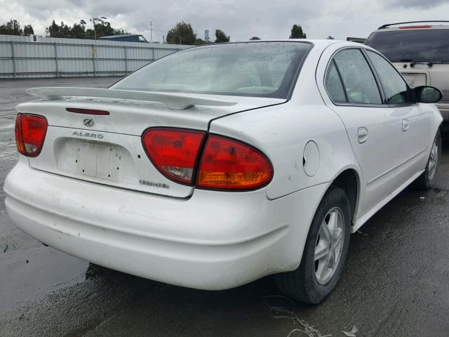 1G3NL52F14C191587 - 2004 OLDSMOBILE ALERO GL WHITE photo 4