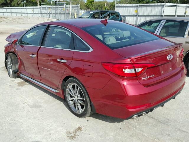 5NPE34AB7GH401224 - 2016 HYUNDAI SONATA SPO BURGUNDY photo 3