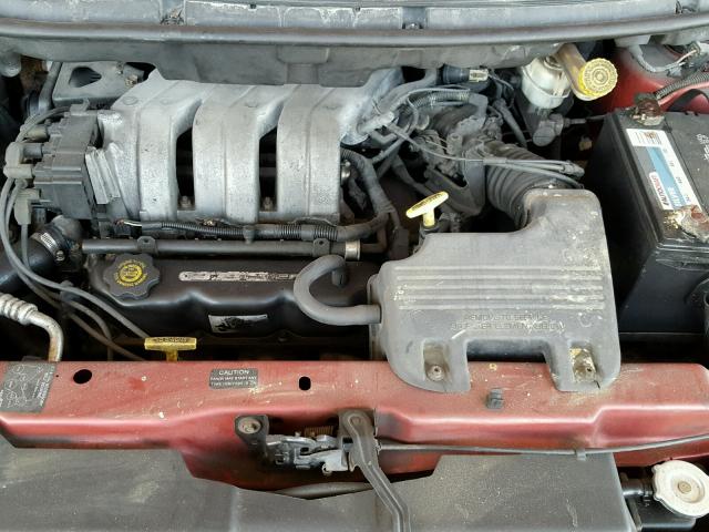 1B4GP44R0VB447835 - 1997 DODGE GRAND CARA RED photo 7