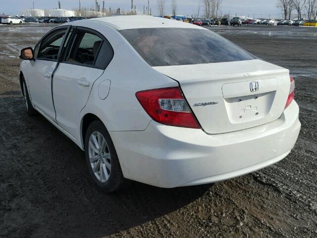 2HGFB2F90CH026685 - 2012 HONDA CIVIC EXL 白色 照片 3