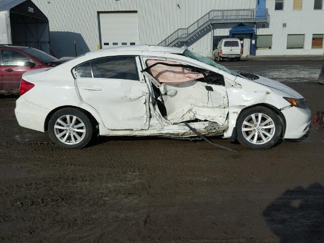 2HGFB2F90CH026685 - 2012 HONDA CIVIC EXL WHITE photo 9