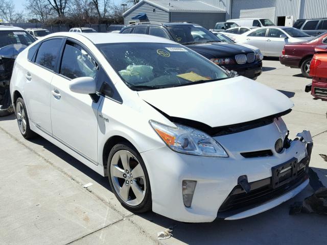 JTDKN3DU5D1653139 - 2013 TOYOTA PRIUS WHITE photo 1